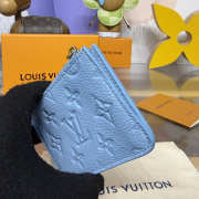 Uubags Louis Vuitton M27668 Romy Card Holder In Grape Blue 12x8x0.8cm  - 5