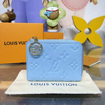 Uubags Louis Vuitton M27669 Noa Compact Wallet In Grape Blue 11x8.5x1.5cm