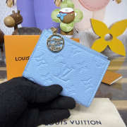 Uubags Louis Vuitton M27488 Lisa Wallet In Grape Blue 9x11.5x1.5cm - 2