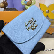 Uubags Louis Vuitton M27480 Rosalie Coin Purse In Grape Blue 11x8x2.5cm - 4