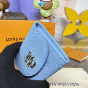 Uubags Louis Vuitton M27480 Rosalie Coin Purse In Grape Blue 11x8x2.5cm - 2