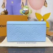Uubags Louis Vuitton M27664 Sarah Wallet In Grape Blue 19x10.5x2cm - 5