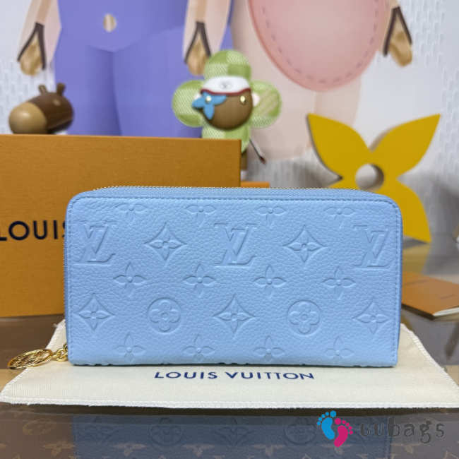 Uubags Louis Vuitton M28294 Zippy Wallet In Grape Blue 19.5x10.5x2.5cm - 1