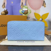 Uubags Louis Vuitton M28294 Zippy Wallet In Grape Blue 19.5x10.5x2.5cm - 1