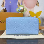 Uubags Louis Vuitton M28294 Zippy Wallet In Grape Blue 19.5x10.5x2.5cm - 6