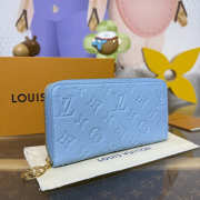 Uubags Louis Vuitton M28294 Zippy Wallet In Grape Blue 19.5x10.5x2.5cm - 5