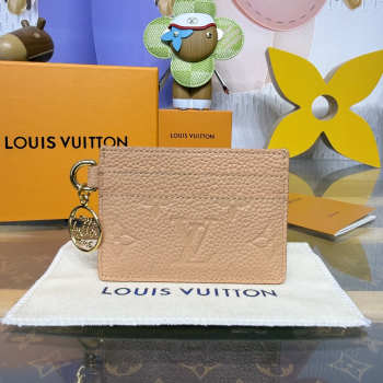 Uubags Louis Vuitton M28995 LV Charms Card Holder In Hazelnut Brown 10.2x7.3x0.3cm