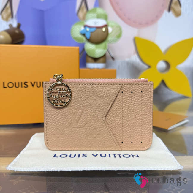 Uubags Louis Vuitton M28974 Romy Card Holder In Hazelnut Brown 12x0.8x8cm - 1
