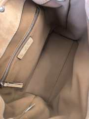 Uubags Tory Burch Small Charlie Quilted Suede Drawstring Shoulder Bag In Brown 23.5x23x10.2cm - 4