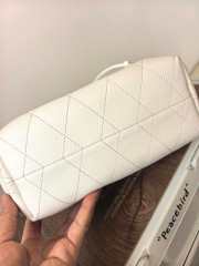 Uubags Tory Burch Small Charlie quilted drawstring shoulder bag in white 23.5x23x10.2cm - 4