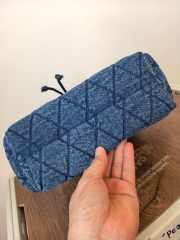Uubags Tory Burch Small Charlie Quilted Denim Drawstring Shoulder Bag 23.5x23x10.2cm - 4