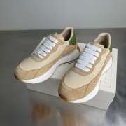 Uubags Alexander Mcqueen Beige Suede Trainers With Oversized Rubber - 1