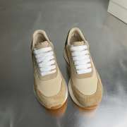 Uubags Alexander Mcqueen Beige Suede Trainers With Oversized Rubber - 4