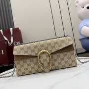 Uubags Gucci Dionysus medium shoulder bag in sand and brown GG canvas 28x14x7cm - 1