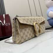 Uubags Gucci Dionysus medium shoulder bag in sand and brown GG canvas 28x14x7cm - 5