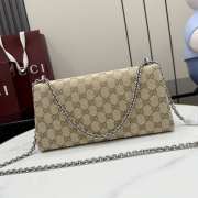 Uubags Gucci Dionysus medium shoulder bag in sand and brown GG canvas 28x14x7cm - 4