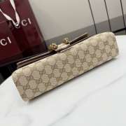 Uubags Gucci Dionysus medium shoulder bag in sand and brown GG canvas 28x14x7cm - 3