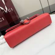 Uubags Gucci Dionysus medium shoulder bag in red leather 28x14x7cm - 5