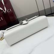 Uubags Gucci Dionysus medium shoulder bag in white leather 28x14x7cm - 6