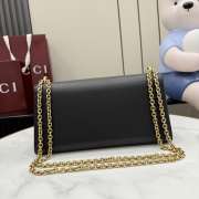 Uubags Gucci Dionysus medium shoulder bag in black leather 28x14x7cm - 3