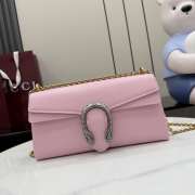 Uubags Gucci Dionysus medium shoulder bag in pink leather 28x14x7cm - 1