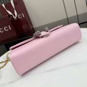 Uubags Gucci Dionysus medium shoulder bag in pink leather 28x14x7cm - 4
