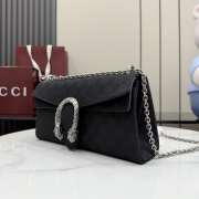Uubags Gucci Dionysus medium shoulder bag in black GG canvas 28x14x7cm - 4