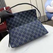 Uubags Gucci Madison medium shoulder bag in blue GG denim 31x13x11.5cm - 5