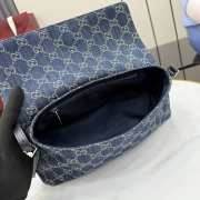 Uubags Gucci Madison medium shoulder bag in blue GG denim 31x13x11.5cm - 4