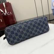 Uubags Gucci Madison medium shoulder bag in blue GG denim 31x13x11.5cm - 2