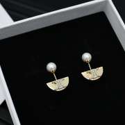 Uubags Celine gold pearl earrings  - 4