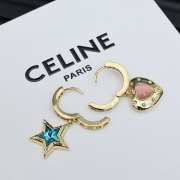 Uubags Celine asymmetric star and heart earrings with colorful crystals - 3