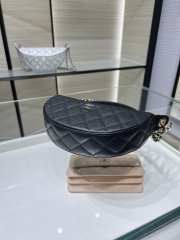 New Arrivals 2026 Chanel clutch with chain lambskin & gold-tone metal in black 15x22x6cm - 6