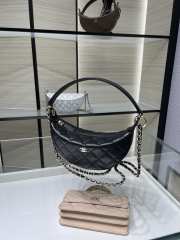 New Arrivals 2026 Chanel clutch with chain lambskin & gold-tone metal in black 15x22x6cm - 5