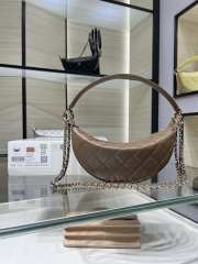 New Arrivals 2026 Chanel clutch with chain lambskin & gold-tone metal in light brown 15x22x6cm - 4