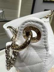New Arrivals 2026 Chanel clutch with chain lambskin & gold-tone metal in white 15x22x6cm - 4