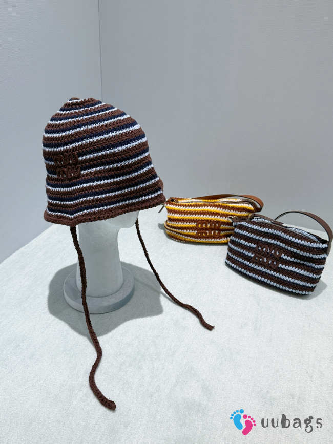 Uubags Miu Miu Knitted Cotton Hat 02 - 1