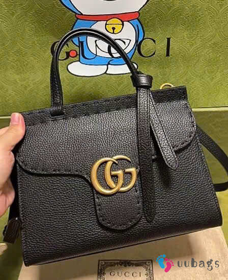 Uubags Gucci GG Marmont leather tote bag in black 31.5cm - 1