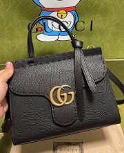 Uubags Gucci GG Marmont leather tote bag in black 31.5cm - 1