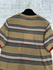 Uubags Chanel CC Logo Striped Knit Sweater Top - 5