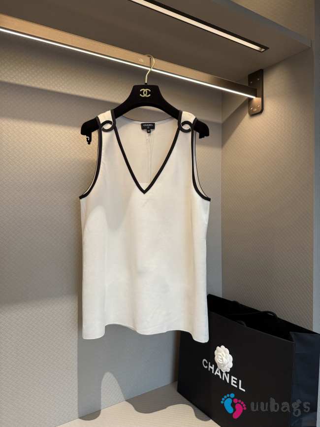 Uubags Chanel Top Silk In Black/ White - 1