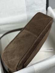 Uubags Chanel Brown Suede Quilted Flap Bag 24x30x8cm - 5