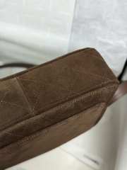 Uubags Chanel Brown Suede Quilted Flap Bag 24x30x8cm - 2