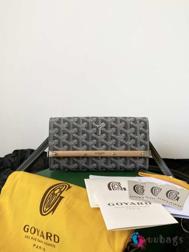 Uubags Goyard Small Monte-Carlo Clutch In Grey 19x3.3x10cm - 1