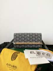 Uubags Goyard Small Monte-Carlo Clutch In Grey 19x3.3x10cm - 1