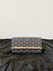Uubags Goyard Small Monte-Carlo Clutch In Grey 19x3.3x10cm - 5