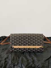 Uubags Goyard Monte-Carlo PM Clutch In Black & Tan 25x4x14.5cm - 4
