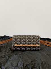 Uubags Goyard Small Monte-Carlo Clutch In Black & Tan 19x3.3x10cm - 2