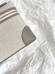 Uubags Loro Piana Extra Pocket L19 Cotton, Linen In Natural/Almond Tree/Sun Gold 11x19x6.5cm - 5
