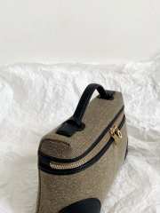 Uubags Loro Piana Extra Pocket L19 Cotton, Linen In Dark Grey/Black/Sun Gold 11x19x6.5cm - 6